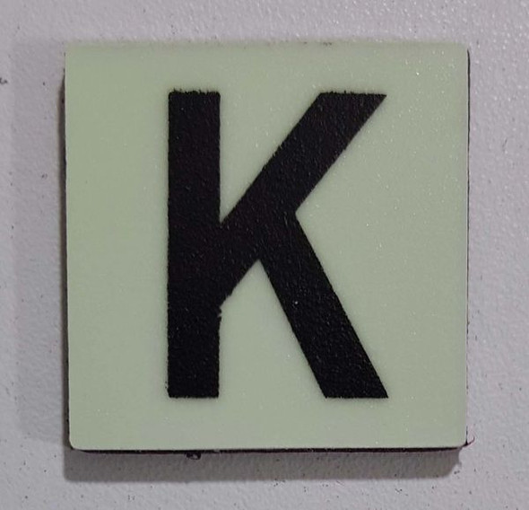 Glow in dark Number K SIGNAGE The Liberty Line Glow in dark Number K SIGNAGE The Liberty Line