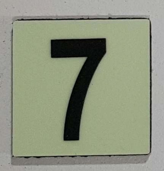Glow in dark Number 7 SIGNAGE The Liberty Line Glow in dark Number 7 SIGNAGE The Liberty Line