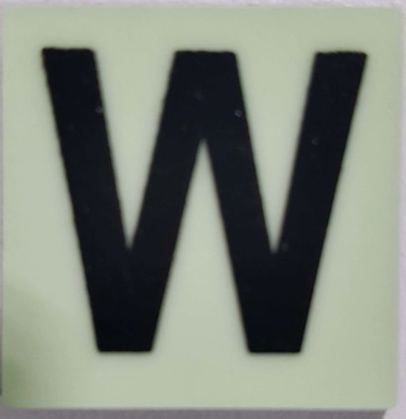 Glow in dark Number W SIGNAGE The Liberty Line Glow in dark Number W SIGNAGE The Liberty Line