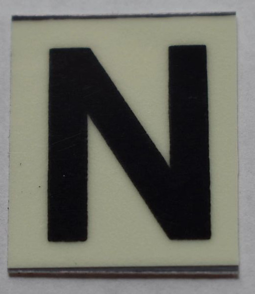 PHOTOLUMINESCENT DOOR NUMBER N SIGN PHOTOLUMINESCENT DOOR NUMBER N SIGN