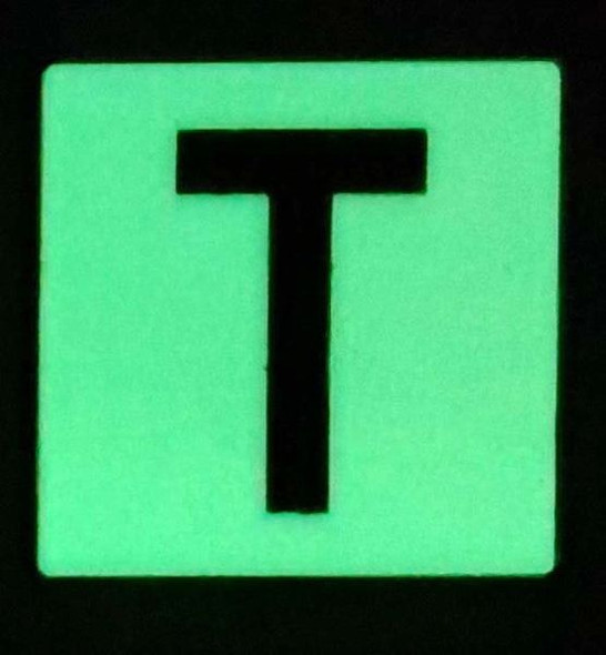 PHOTOLUMINESCENT DOOR NUMBER T SIGNAGE PHOTOLUMINESCENT DOOR NUMBER T SIGNAGE
