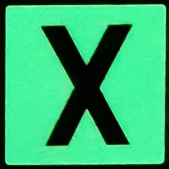 PHOTOLUMINESCENT DOOR NUMBER X SIGNAGE PHOTOLUMINESCENT DOOR NUMBER X SIGNAGE