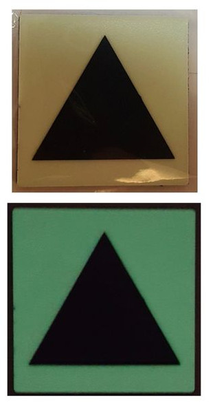 PHOTOLUMINESCENT TRIANGLE SIGNAGE HEAVY DUTY / PHOTOLUMINESCENT "TRIANGLE SYMBOL" EMERGENCY SIGNAGE HEAVY DUTY PHOTOLUMINESCENT TRIANGLE SIGNAGE HEAVY DUTY / PHOTOLUMINESCENT "TRIANGLE SYMBOL" EMERGENCY SIGNAGE HEAVY DUTY