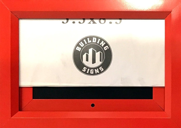 BUILDINGSIGNS.COM Inspection frame/Slide in frame BUILDINGSIGNS.COM Inspection frame/Slide in frame