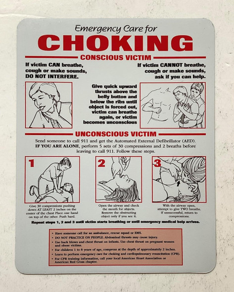 Chef Refrigerator Magnet Emergency Care for Choking - Restaurant Emergency Care for Choking Sign Chef Refrigerator Magnet Emergency Care for Choking - Restaurant Emergency Care for Choking Sign