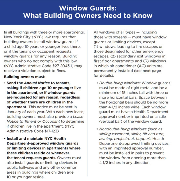 Windows Guards local law 57 Windows Guards local law 57