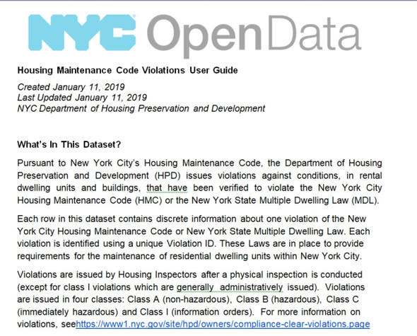 Housing Maintenance Code Violations User Guide  v 2024-07 Housing Maintenance Code Violations User Guide  v 2024-07