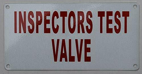 Inspectors Test Valve Sign Inspectors Test Valve Sign