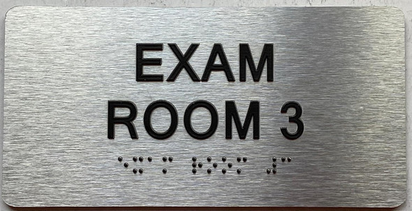 EXAM ROOM signS with Raised letters/Image & Grade 2 Braille - Includes Red Adhesive pad for Easy Installation EXAM ROOM signS with Raised letters/Image & Grade 2 Braille - Includes Red Adhesive pad for Easy Installation