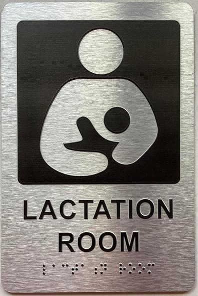 LACTATION ROOM sign with Raised letters/Image & Grade 2 Braille - Includes Red Adhesive pad for Easy Installation LACTATION ROOM sign with Raised letters/Image & Grade 2 Braille - Includes Red Adhesive pad for Easy Installation