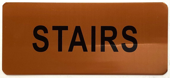 GOLD FLOOR NUMBER SIGN, aluminum, Size 5x8 inch The Gold Mountain Line GOLD FLOOR NUMBER SIGN, aluminum, Size 5x8 inch The Gold Mountain Line