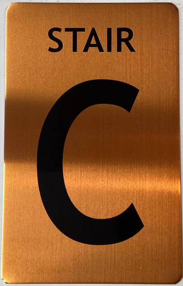 GOLD FLOOR NUMBER SIGN, aluminum, Size 5x8 inch The Gold Mountain Line GOLD FLOOR NUMBER SIGN, aluminum, Size 5x8 inch The Gold Mountain Line