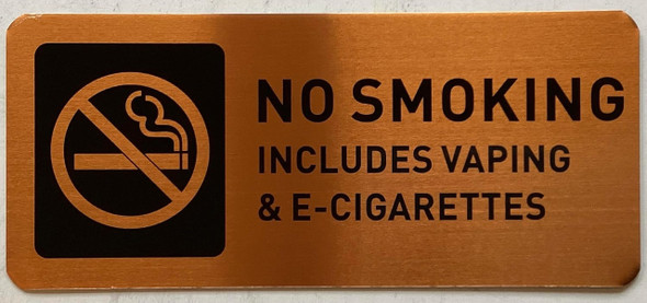 No Smoking SignNo Smoking No Vaping Signs for Business - Includes Adhesive Strips for Easy Installation- Brushed Metal No Smoking Sign No Smoking SignNo Smoking No Vaping Signs for Business - Includes Adhesive Strips for Easy Installation- Brushed Metal No Smoking Sign