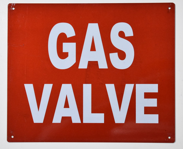 Gas Valve  Sign