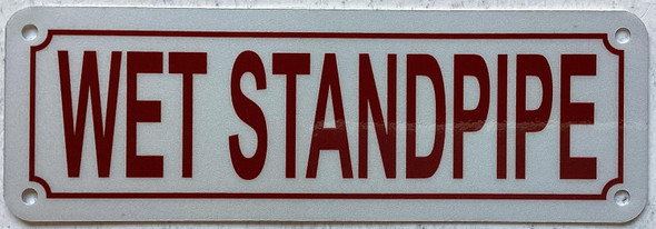 Standpipe shut-off valve sign Standpipe shut-off valve sign