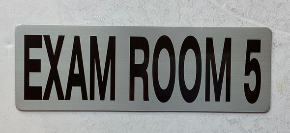 Exam Room SIGNAGE Brushed Silver Aluminum Wall Mount  Rust-Free, Durable  Double-Sided Tape I Easy Installation -3x8 Inch Exam Room SIGNAGE Brushed Silver Aluminum Wall Mount  Rust-Free, Durable  Double-Sided Tape I Easy Installation -3x8 Inch
