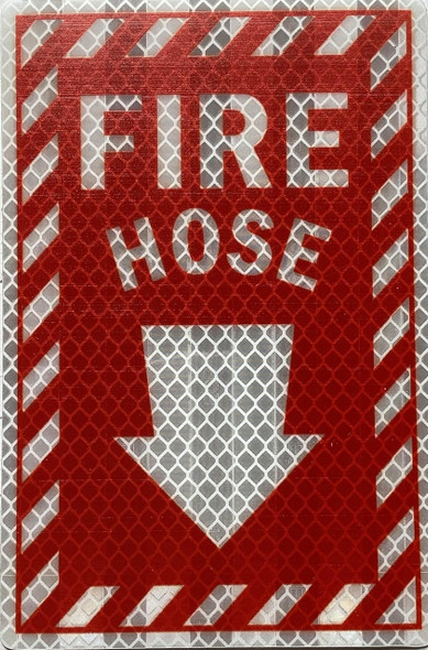 FIRE HOSE STICKER Diamond Grade FIRE HOSE STICKER Diamond Grade