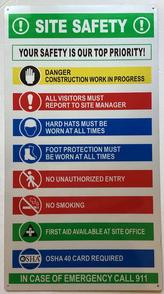 DOB/NYC construction fence safety SIGNAGE with osha 40 Hours DOB/NYC construction fence safety SIGNAGE with osha 40 Hours