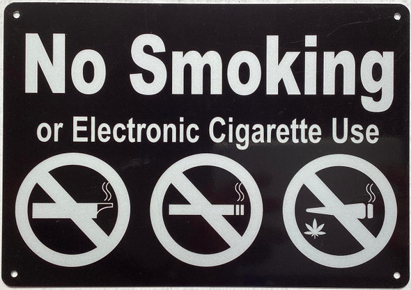 NO SMOKING OR ELECTRONIC CIGARETTES SIGNAGE NO SMOKING OR ELECTRONIC CIGARETTES SIGNAGE