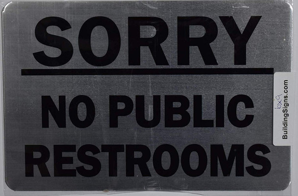NO Public Restroom with Image NO Public Restroom with Image