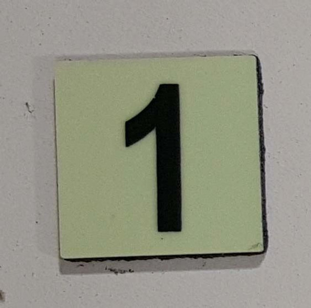 Glow in dark Number 1 sign The Liberty Line Glow in dark Number 1 sign The Liberty Line