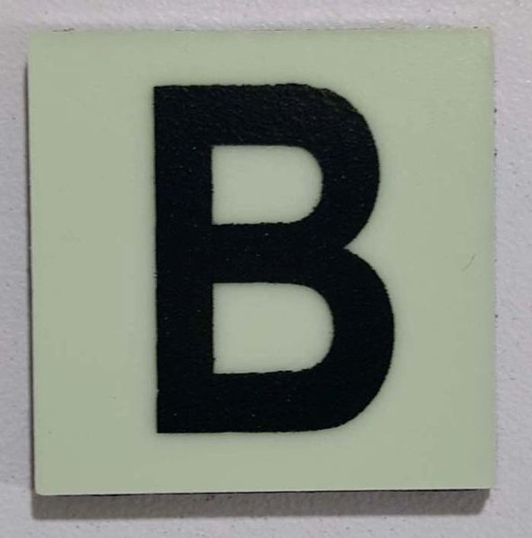 Glow in dark Number B sign The Liberty Line Glow in dark Number B sign The Liberty Line