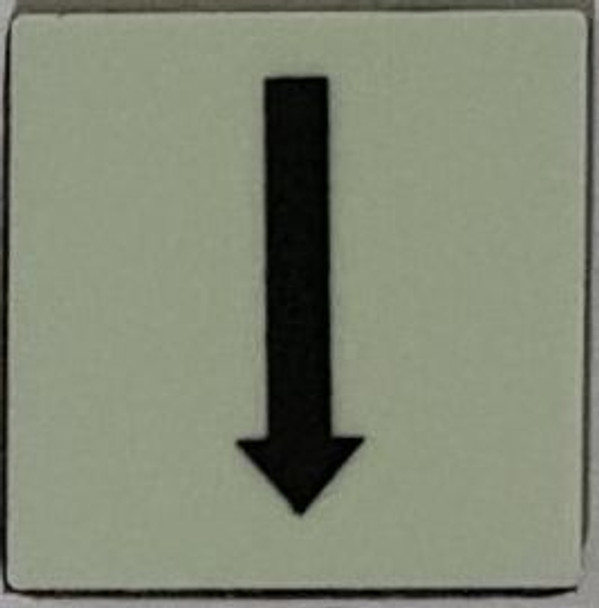 PHOTOLUMINESCENT DOWN ARROW SIGN The Liberty Line PHOTOLUMINESCENT DOWN ARROW SIGN The Liberty Line