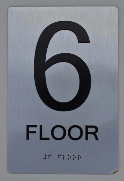 6th Floor Sign-Tactile Signs 6th Floor Sign-Tactile Signs