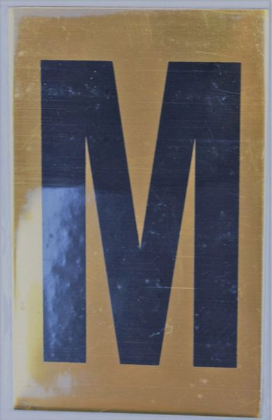 Apartment number sign M Apartment number sign M