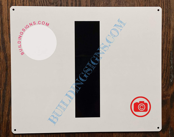 Large Letter I -Metal SignParking LOT Sign Large Letter I -Metal SignParking LOT Sign