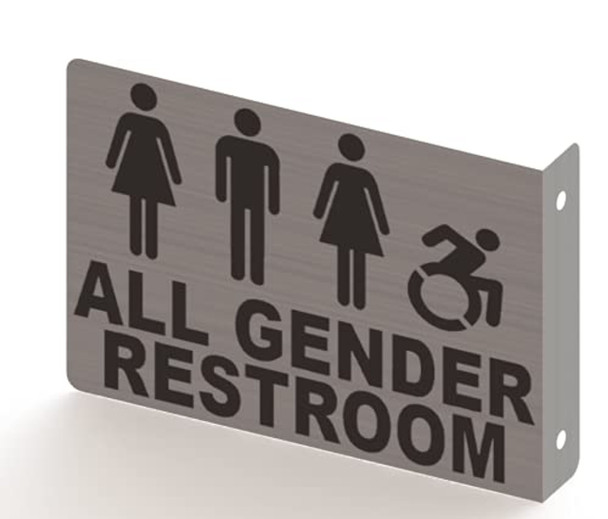 All Gender ACCESSIBLE Restroom Projection Sign- All Gender ACCESSIBLE Restroom 3D Sign All Gender ACCESSIBLE Restroom Projection Sign- All Gender ACCESSIBLE Restroom 3D Sign