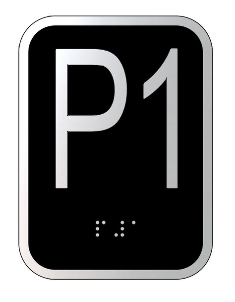 Elevator floor number P1 sign- Elevator Jamb Plate P1 Elevator floor number P1 sign- Elevator Jamb Plate P1