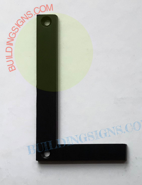 Apartment number L Sign Apartment number L Sign