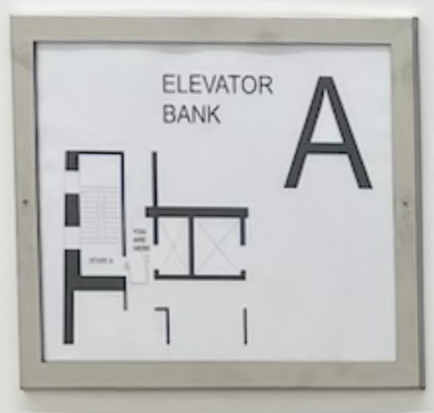 Evacuation plane frame (Inside dimentions 8.5X11)