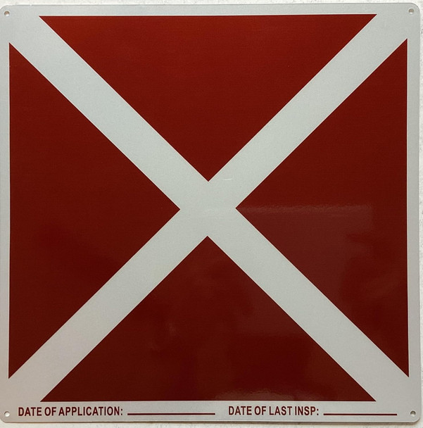 UNSAFE VACANT BUILDING SIGN