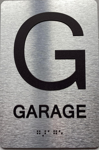 FLOOR GROUNF SIGN WITH RAISED LETTERS