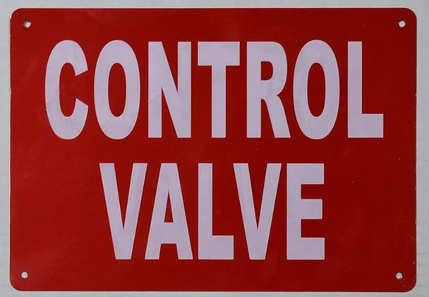 Control Valve Sign Control Valve Sign