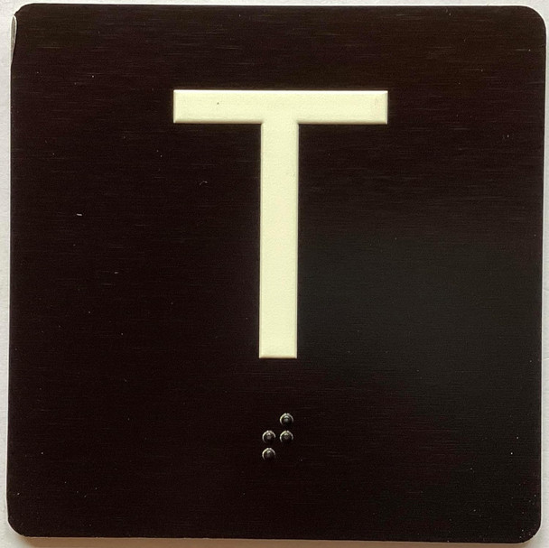 ELEVATOR FLOOR NUMBER THE LEXINGTON AVE LINE (T-TERRACE) SIGN