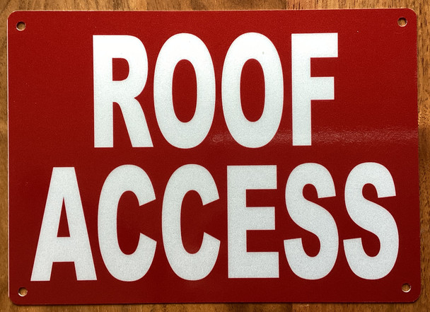 roof-access-5x7-red-aluminum-sign.jpg