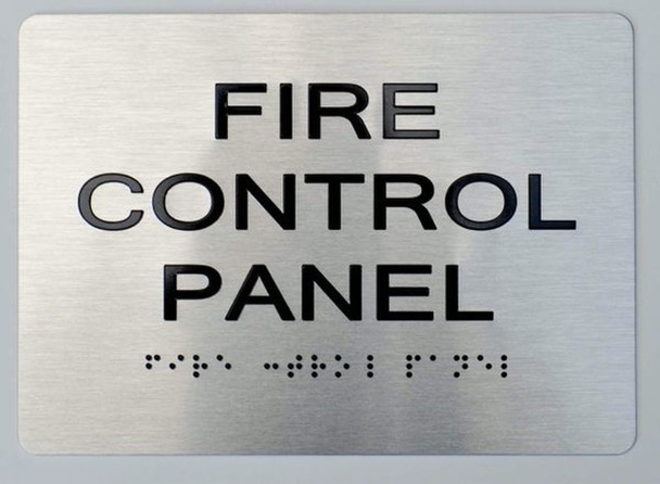 FIRE Control Panel Sign-Sign Braille Sign with Raised Tactile Graphics and Letters - FIRE Control Panel Sign-Sign Braille Sign with Raised Tactile Graphics and Letters -