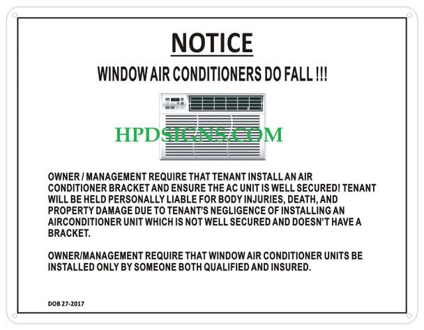 Window AIR CONDITIONERS Sign