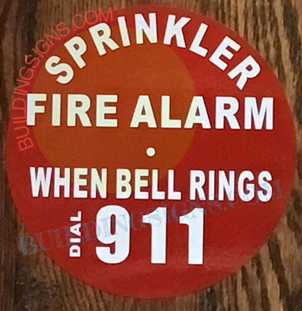 Sprinkler fire Alarm When Bell Rings dial 911