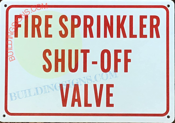 Fire Sprinkler Shut Off Valve