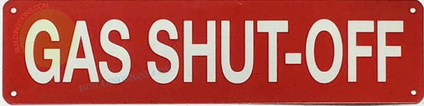 GAS SHUT-OFF, Fire Safety GAS SHUT-OFF, Fire Safety