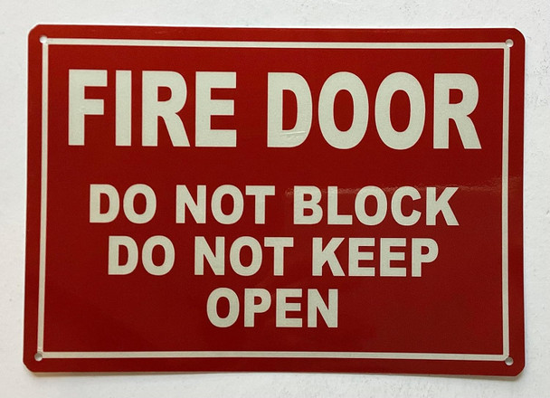 FIRE DOOR DO NOT BLOCK