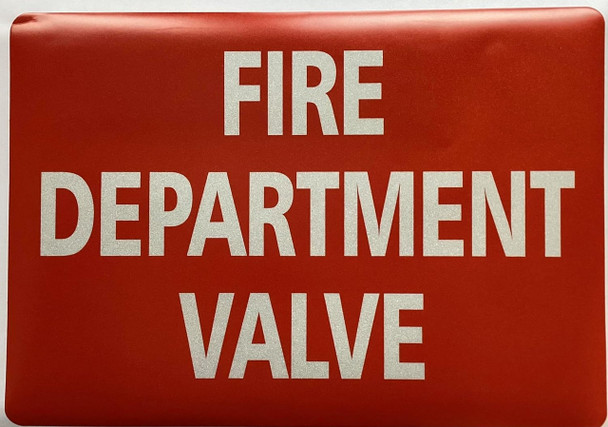 FIRE DEPARTMENT VALVE STICKER/DECAL FIRE DEPARTMENT VALVE STICKER/DECAL