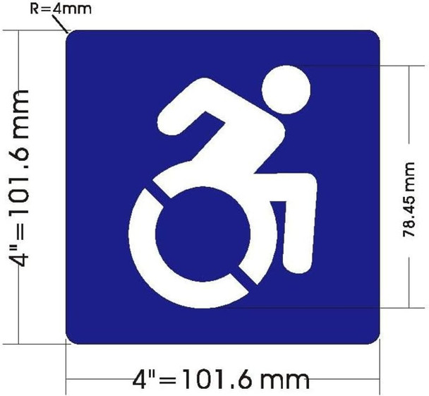 NYC ACCESSIBLE Decal Sticker NYC ACCESSIBLE Decal Sticker