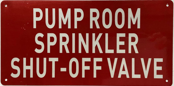 Pump room sprinkler shut-off valve