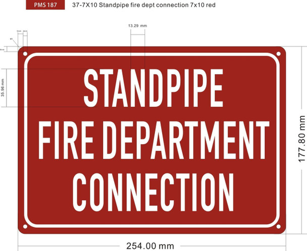 Standpipe fire department connection