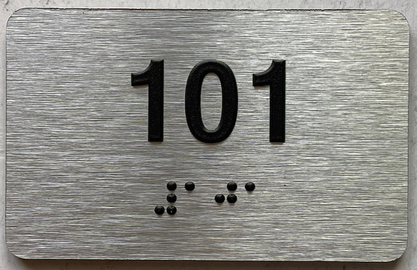 ADA APARTMENT NUMBER 101 SIGN